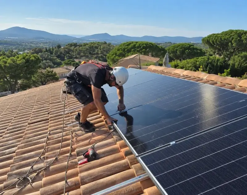 Installateur panneaux solaires Pourcieux — pose photovoltaïque sur toiture