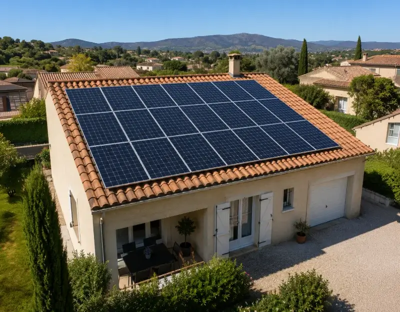 Prime à l'autoconsommation panneaux solaires Pourcieux — aide financière de l'État